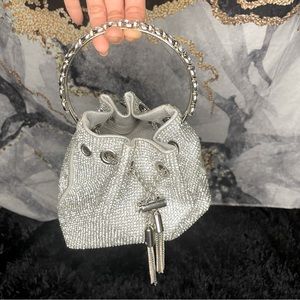 Rhinestone bucket purse NWOT